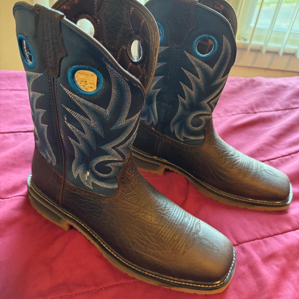 Blue Durango workhorse square toe boots #DDB0400